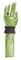 Gallerie II 18.25" Green and Black Glittered Envy Flexible Left Hand Halloween Decor
